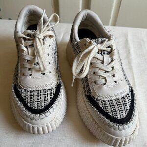 Dolce Vita Daran Wedge Platform Woven Sneaker sz 8